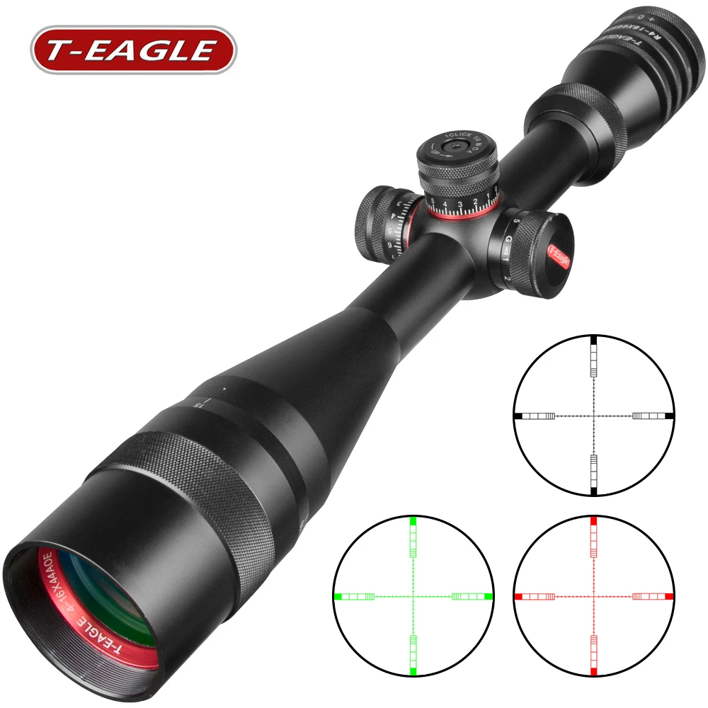 4-16X44 AOE Hunting Tacticle Riflescope Red Green Mil Dot Reticle Illuminated Outdoor Precision Socpe Sniper