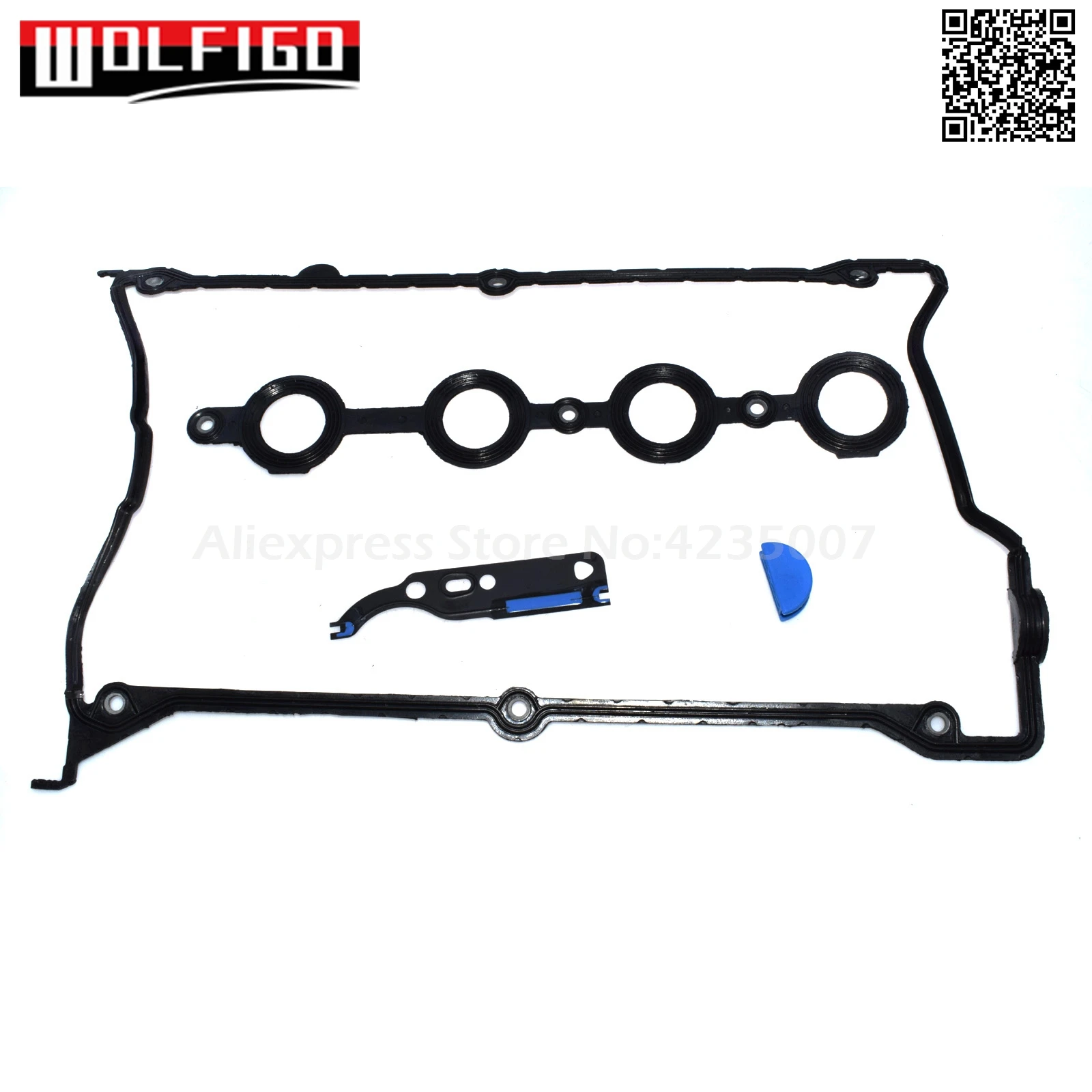 WOLFIGO Engine Valve Cover Gasket & Chain Tensioner Set For VW Passat B5 Golf Jetta For Audi A4 TT 1.8T 058198025A 058198217 New