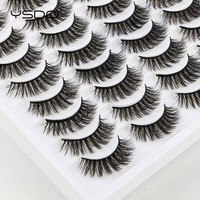 3/5/10/16 Pairs 3D Mink Lashes Natural False Eyelashes Long Mink Eyelashes Handmade Fluffy Fake Lashes Makeup Thick Faux Cils