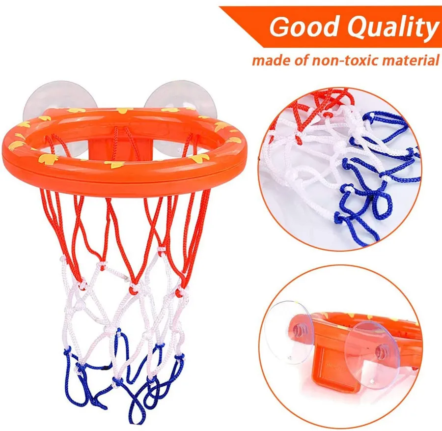 Mini Basketball Box Set Kids Beach Swimming Pool Toddler Bath Toys  Baby Educational Games For Family Party  Wall Hanging Tools