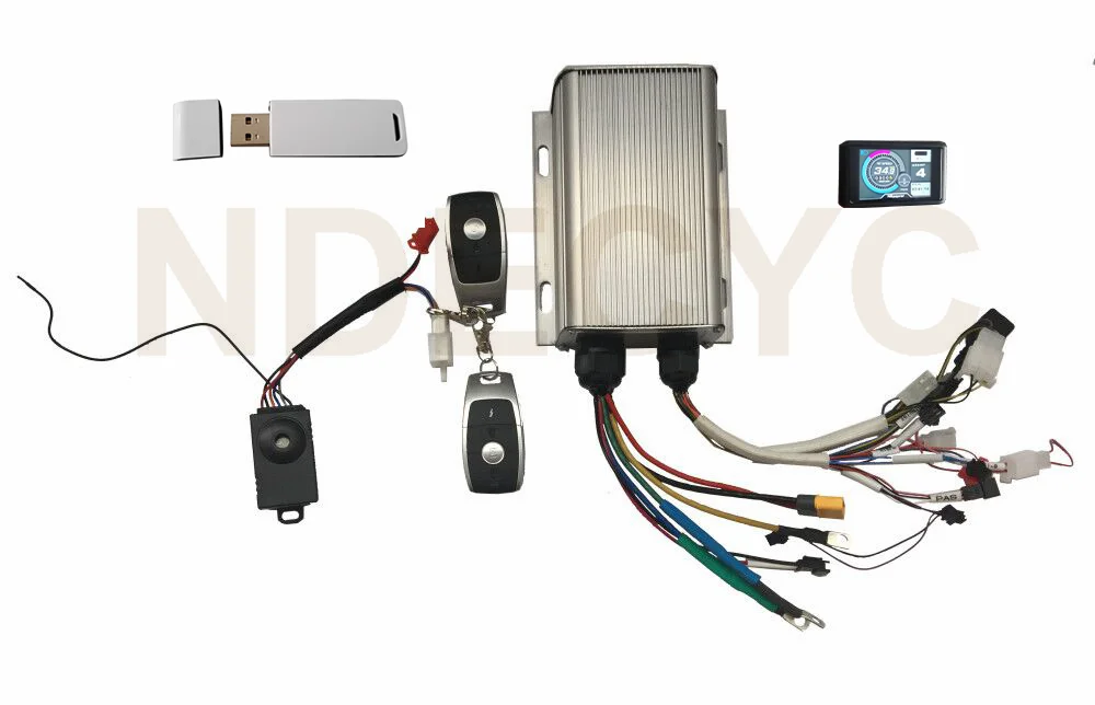 Update MQCON SVMC72 72V 45A E-bike Motor Controller Kits with NEW UKC1 Display and Alarm &Lock &Bluetooth