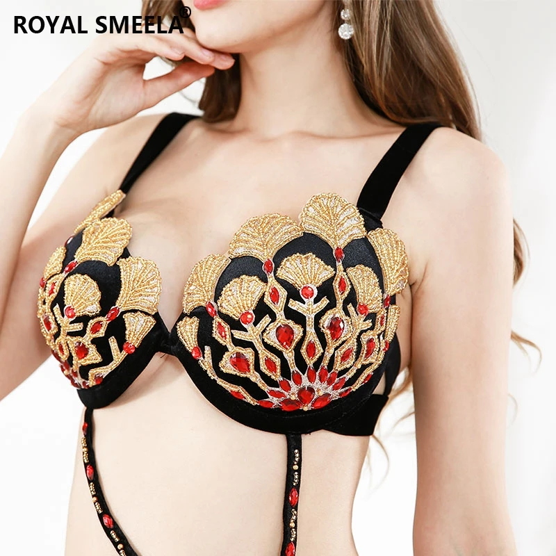 Beaded Belly dance Bra Belt Set Women Belly Dancing Bra and Belt Professional Belly Dance Costumes Stage Sexy Belly Dance Wear