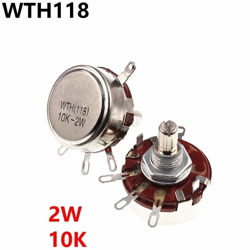 

WTH118 2W 10k Single Turn Carbon Film Potentiometer