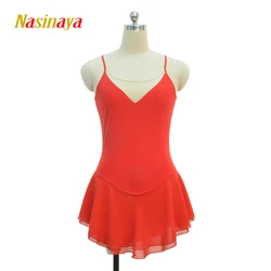 Figure Skating Dress Girl Dress Children's Customized Competition Red Sleeveless Artistic Gymnastics Performance