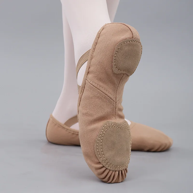 Chaussons de danse en toile à semelle souple pour enfants, ballerines pour hommes et femmes, chaussures de ballet de gymnastique, qualité professionnelle, ballerine pour le ventre, le yoga