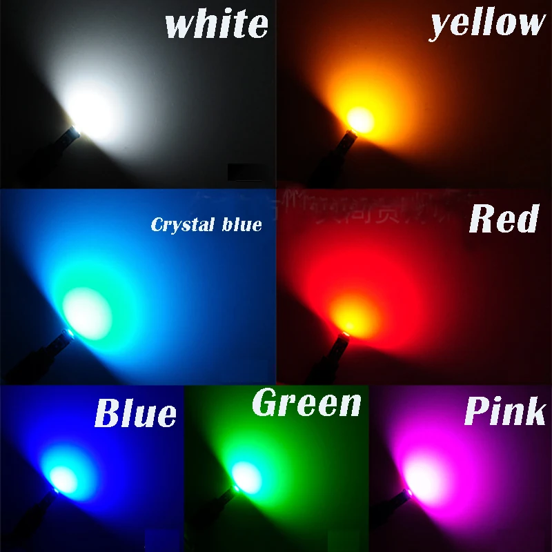 Super bright 3030 SMD led T5 car dashboard light gauge instrument side auto wedge door bulb lamp 12V