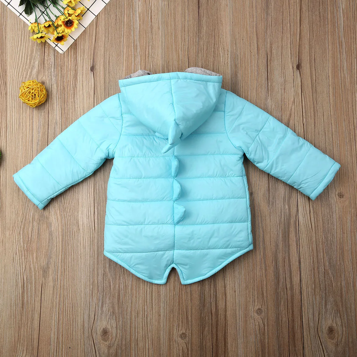 Pudcoco 2020 Kids Toddler Baby Girl Boy Hoodie Zipper Winter 1-7Y Thick Coat Warm Jacket 3D Dinosaur Outwear Coats Jackets