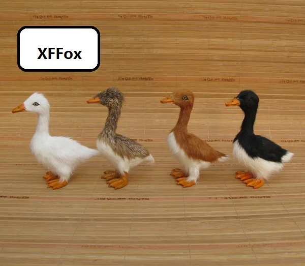 4 pieces a lot simulation duck models foam&furs real life  duck dolls gift about 13x6x12cm xf2205