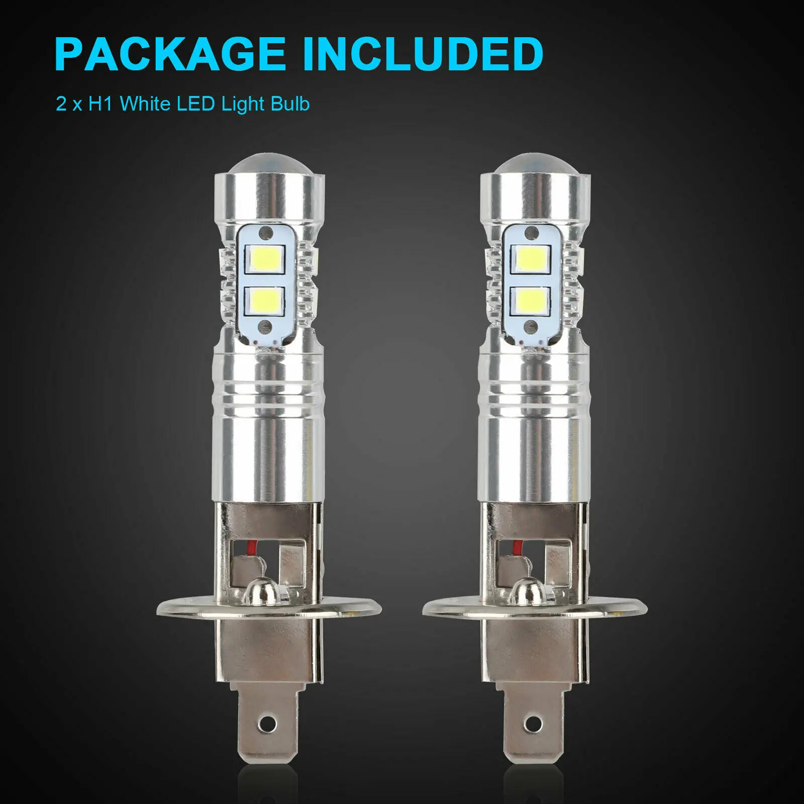 2 Pcs H1 led Headlight Bulbs 6000K Super Bright Car High Low Beam Motorcycle Headlights auto Light Car Accessories