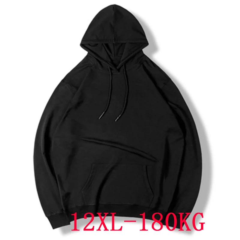 Men's large size hoodie large size sweatshirt 5XL 6XL 7XL 8XL 9XL 10XL 11XL 12XL long sleeve loose warm boy sportswear