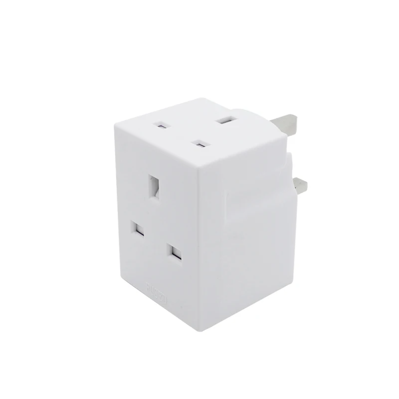 UK Plug 250V 13A Portable Multi 1 to 3 ways Travel Adapter Power Socket  Independent   Conversion Plug