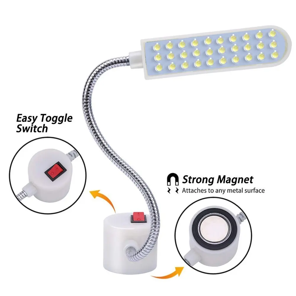 Industrial Lighting Sewing Machine LED Lights Multifunctional Flexible Work Lamp Magnetic Sewing light for Drill Press Lathe
