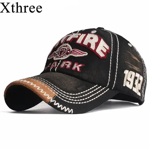 Embroidered casual baseball cap xthree