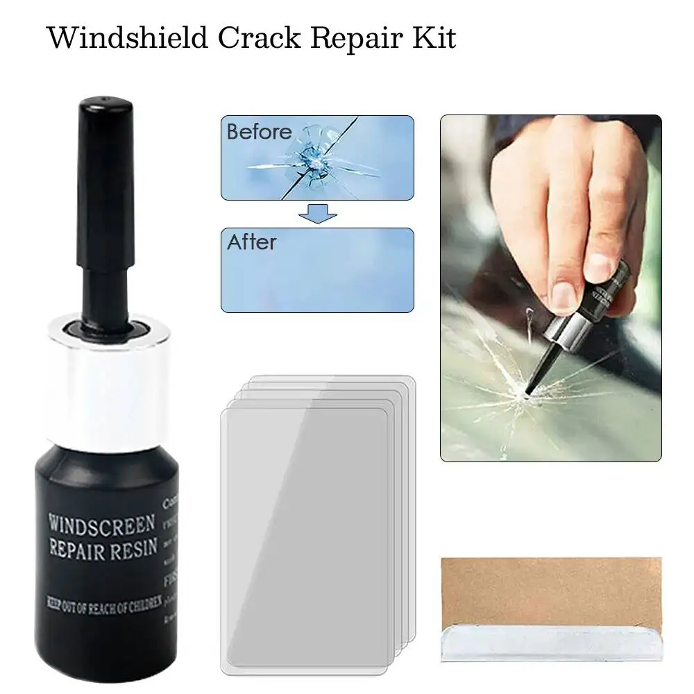 DIY Car Windshield Repair Tool Window Cracked Glass Repair Kit Automotive Windscreen Glass Scratch Crack Restore Repair Fluid