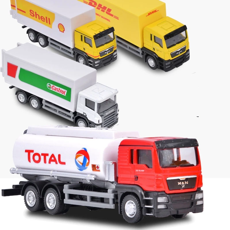 MAN Oil Tank Truck Gifts For Boys Simulation Exquisite Diecasts & Toy Vehicles RMZ city Car Styling 1:64 Alloy Collection Model