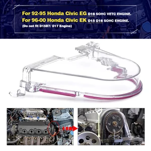 Superior a clear cam geargoing belt cover timing turbo campaign for Honda 96-00 ek with pqy adhesive jr6337 8 Main Sales Honda Big Linge Cover - №5