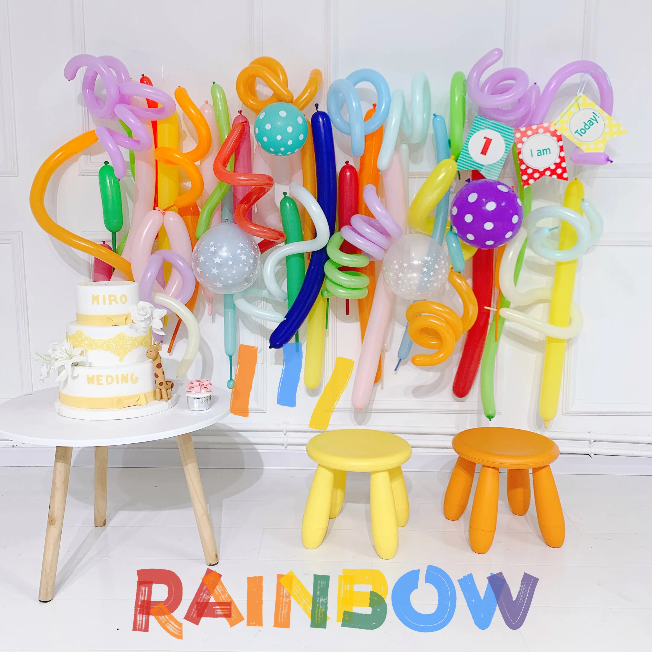Novo! Ins para decoração de festas, balões, guirlanda de festa de aniversário, pano de fundo, kit para arco de balões infantis, primeiros balões de feliz aniversário