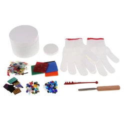 10x Microwave Kiln Kit for Fusing Glass Kiln - Large Kiln & 9 Accessory Kit Quality DIY Fusing Glass Kiln Jewelry Set