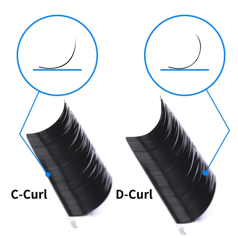 Gemerry Individual Extension Eyelash for Makeup Beauty Lash Silk Fiber False Eyelashes Thick Natural Professional False Lashes