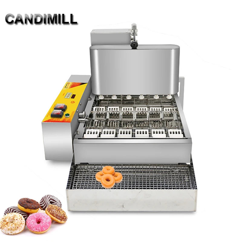 

2500W Commercial Automatic Electric Donut Maker 6 Rows Donut Electric Frying Mini Doughnut Machine