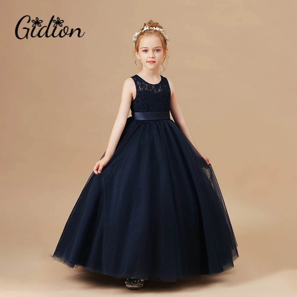 Princess Flower Girl Dress For Kids Birthday Evening Party Wedding Pageant Ceremony Banquet Celebration Junior Bridesmaid Dress