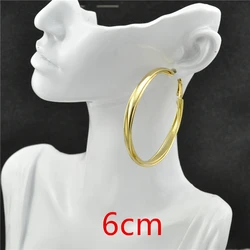 Clip earrings for women Not allergic Painless No need for pierced ears With cushion Fashion Casual Large circle ladies earrings