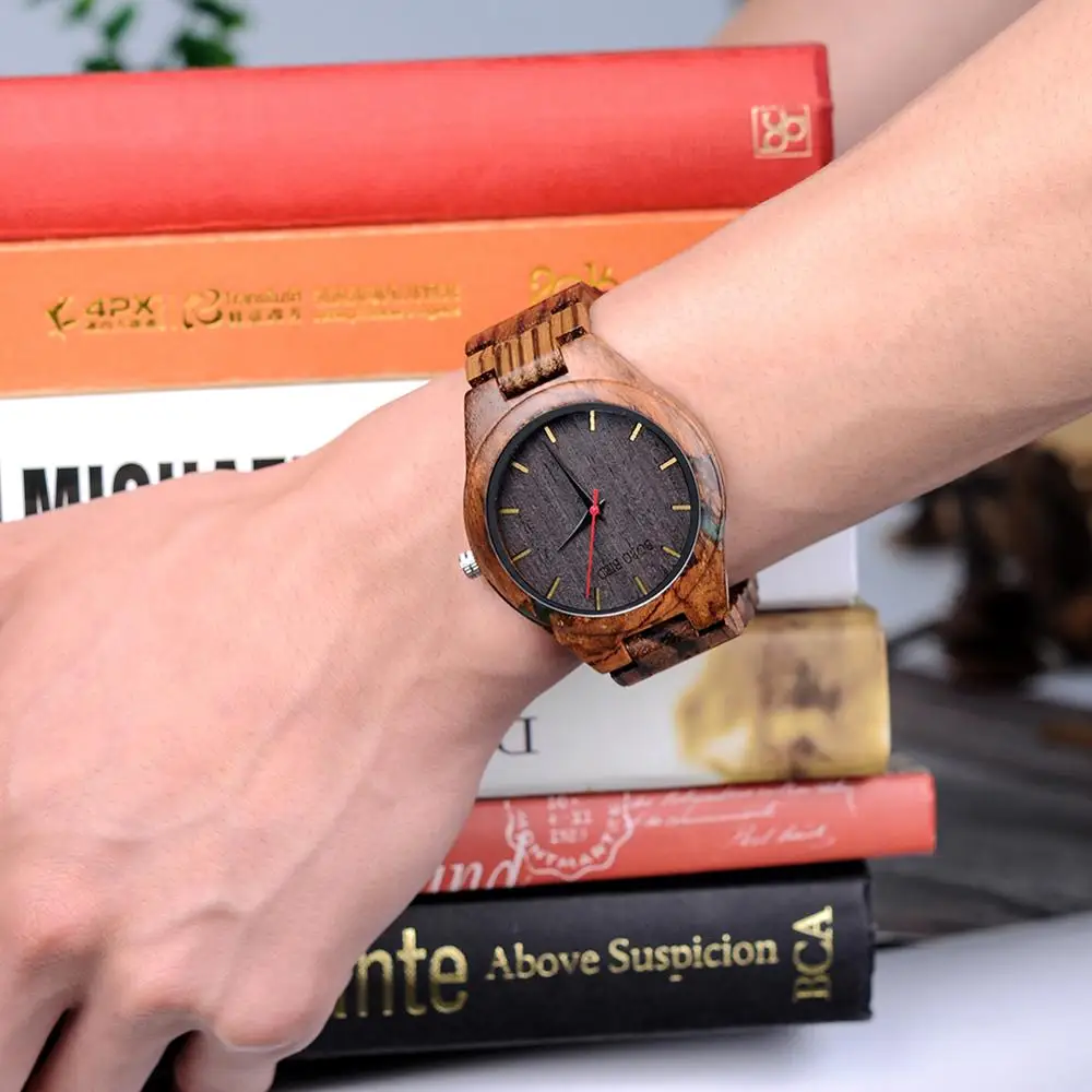 relogio masculino BOBO BIRD Wood Watch Men Special Design Handmade Wrist Watches for Him Customized Wooden Gifts DROPSHIPPING