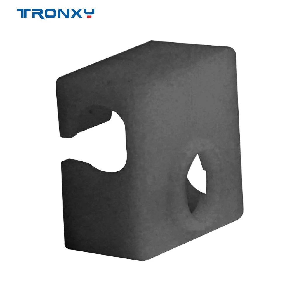 1pc / 5pcs Tronxy 3D Printer Parts MK8 Protective Silicone Sock Cover Case 20*20*10mm Heater Block Hot End Sock 3D Accessories