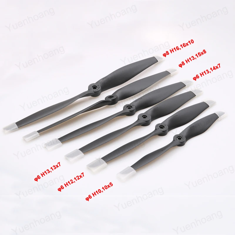 4pcs 1050-1610 Motor Direct Drive Propeller 10x5/12x7/13x7/14x7/15x8/16x10 2-Blades Screw High-Speed Props for RC Airplane Drone