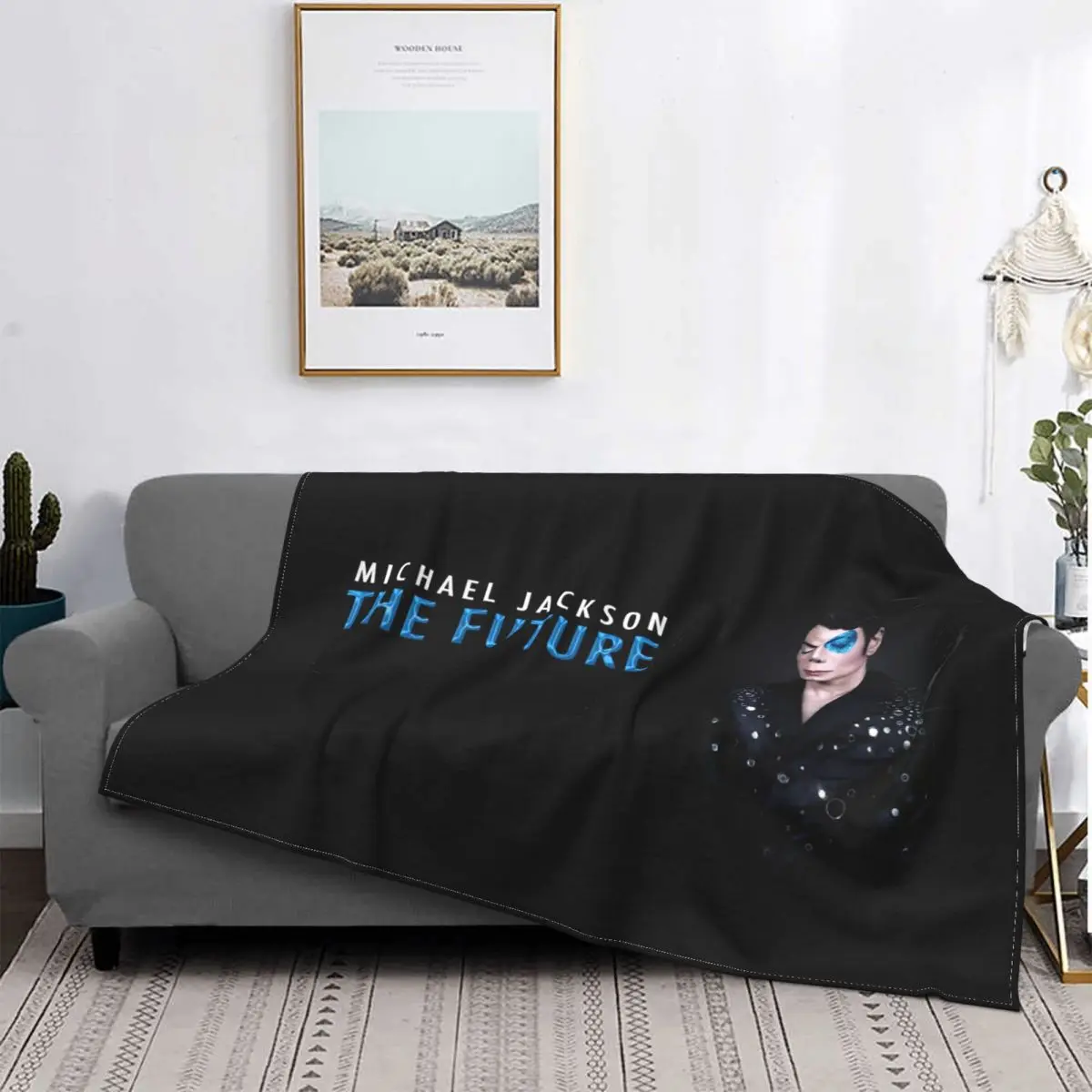 Michael Jackson Blankets Fleece Decoration Ultra-Soft Throw Blankets for Bedding Bedroom Plush Thin Quilt