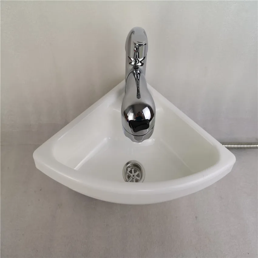 

White Acrylic Triangular Sink Basin 280*280*100mm Boat Caravan Camper GR-Y014A