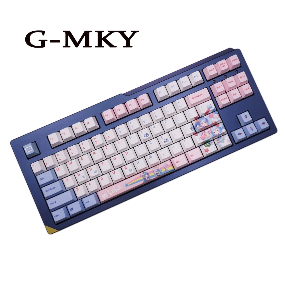 

G-MKY BILIBILI 108 Keycaps Cherry Profile Dye-Sublimation keycap Thick PBT Keycaps MX Switch Mechanical Keyboard Keycap