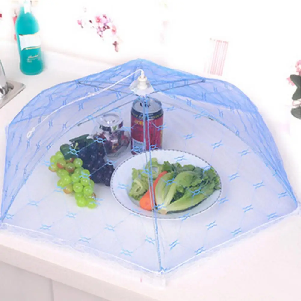 Foldable Anti Fly Mosquito Meal Food Cover Lace Kitchen Table Mesh Net Tent Tool Mesh Foldable Food Covers Picnic Protect Cover