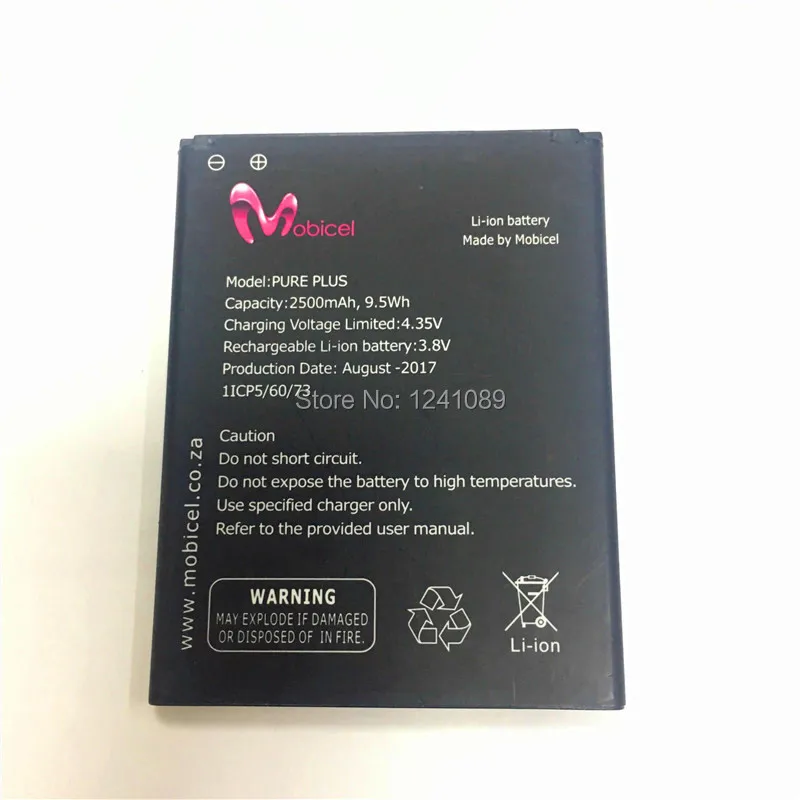 

YCOOLY Mobile Phone Battery For Mobicel PURE PLUS Battery 2500mAh Long Standby Time For Mobicel PURE PLUS Battery