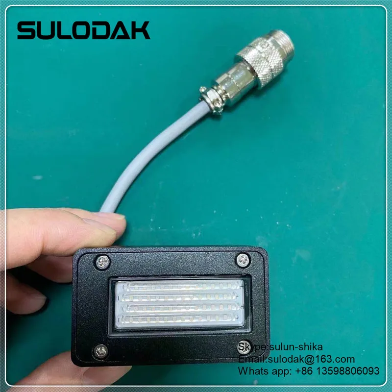 35*15 Area Lampu Hitam UV 3958nm Pernis Menyembuhkan Lampu UV Pendingin Air Pengeringan LED Lampu UV COB 200W untuk Kepala Epson DX5 XP600 TX800