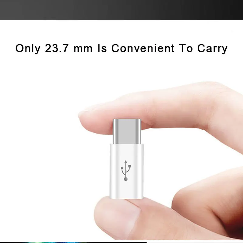 Mini-Konverter Micro-USB zu Typ-C-Adapter für Telefon unterstützt Laden und Datenübertragung Typ-C-Splitter breite Kompatibilität – Detail 2