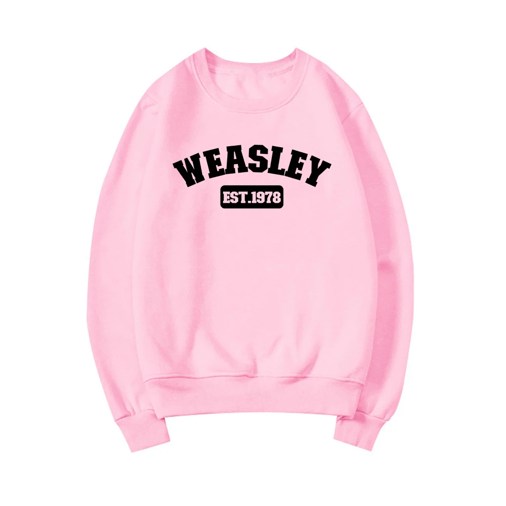 Weasley Est 1978 Sweatshirt Weasley Twins Shirt HP Inspired Sweatshirt Unisex Graphic Hoodies Long Sleeve Women Pullovers Tops