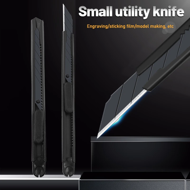 Zoecor Di Động Kim Loại Tiện Ích Bỏ Túi Giấy Hộp Cắt Cắt Нож Tự Khóa Thiết Kế Sắc Nét Góc Với Gãy