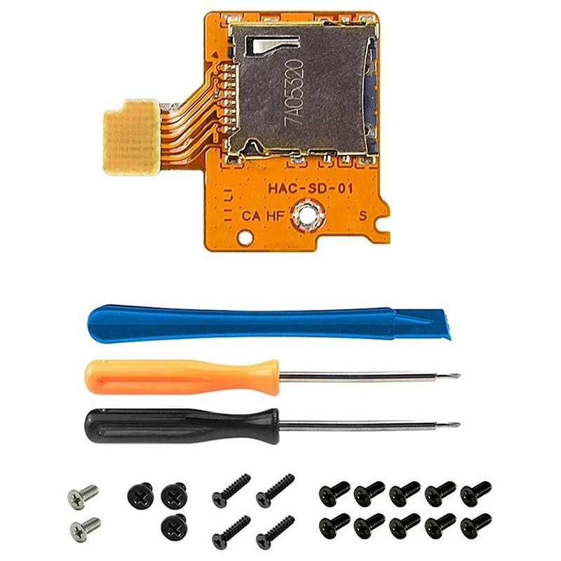 Micro-Sd Card Slot Board Replacement Repair Kit Repair Parts For Nintendo Switch Ns Tf Sd Card Slot