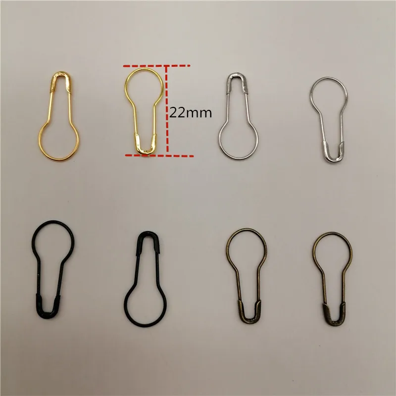 1000pcs/Lot Gourd Shape Safety Pins Calabash Pin Marker Tag Hangtag Garment Pins Label Accessories For DIY Clothing Accessories