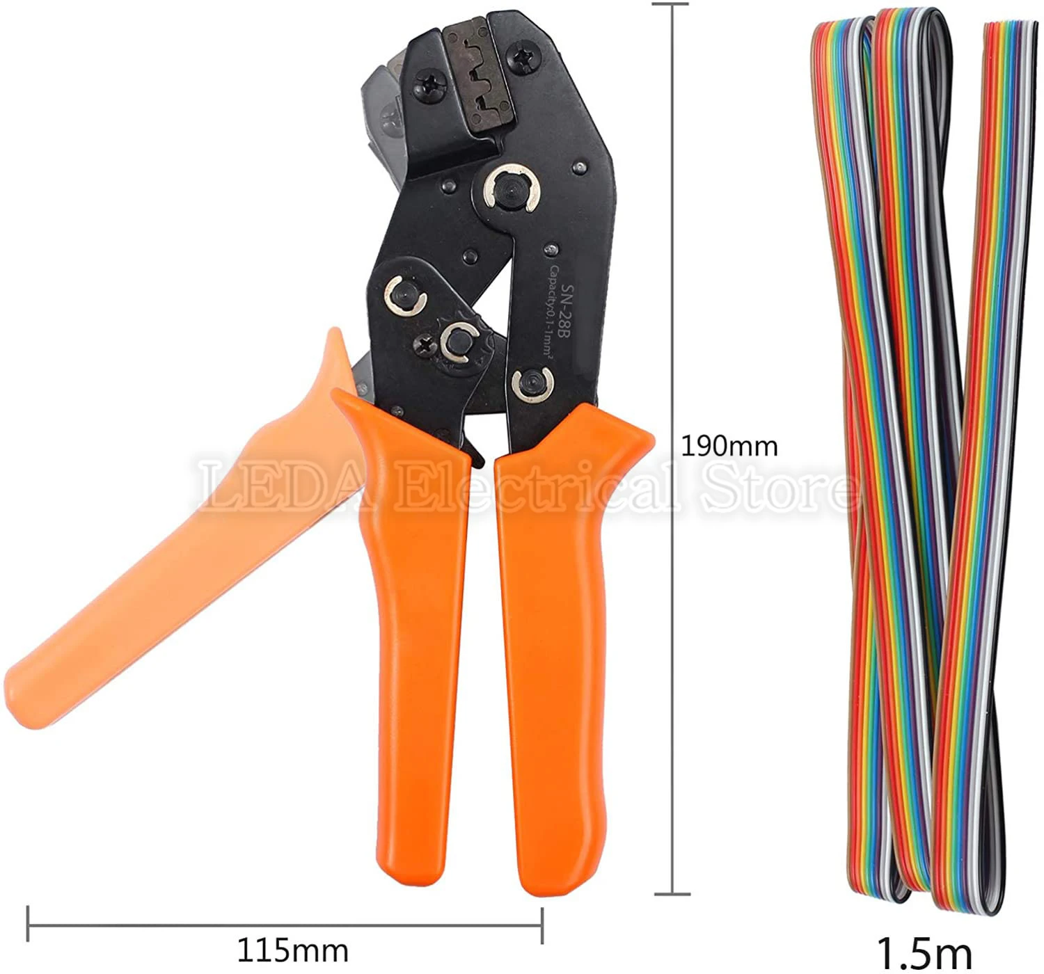 1550Pcs And SN-28B 2.54mm JST-XH Dupont Crimping Tool Pliers Terminal Ferrule Crimper Wire Hand Tool Set 460Pcs Terminals Clamp