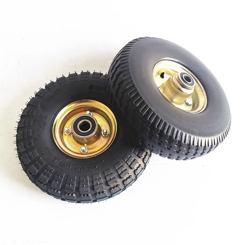 10 Inch Electric Car Tire 3.00-4 Wheelbarrow  4./3.50-4 Lawn Mower Thickened  260x85 Solid  and   Wheel Hub