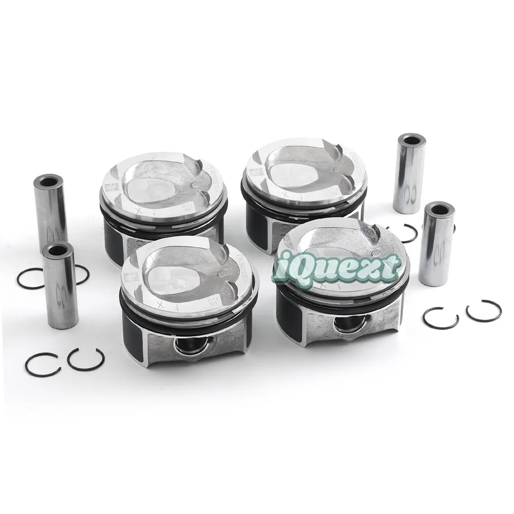 4x Pistons Rings Set 2710305017 Φ82mm 2710300324 for Mercedes-Benz W204 W212 C200 C250 E250 CGI 1.8L 1796CC Turbocharged Engine