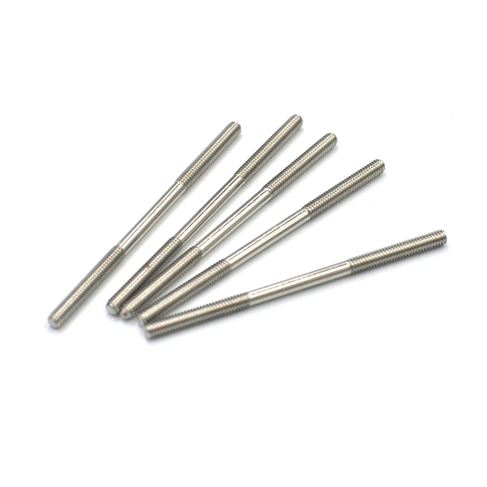 5pcs M2 M2.5 M3 Metal Push-pull Rods 45/50/75/100mm/200mm/300mm  For RC Airplane Servo Linkage Model Parts Stable Connection Rod