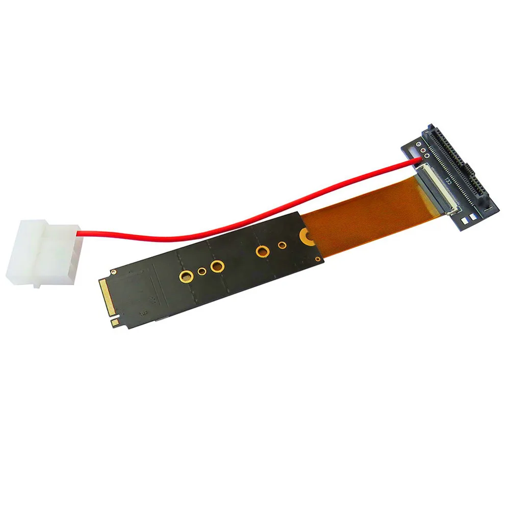 U.2 Interface U.2 to M.2 NVMe NGFF Key M key-M M2 Adapter Riser Card Converter FPC Extender Cable For 2.5