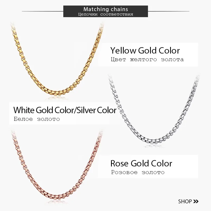 Fashion Simple 2mm Round Box Chain Necklaces For Women Men Stainless Steel Never Fade Rose Gold Color Tone Solid Metal KN555A