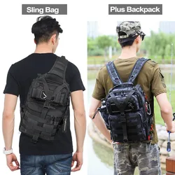 20L Tactical Assault Bag Fishing  Sling Backpack Molle for Outdoor Hiking Camping Hunting Backpack Bag Travel XA1A