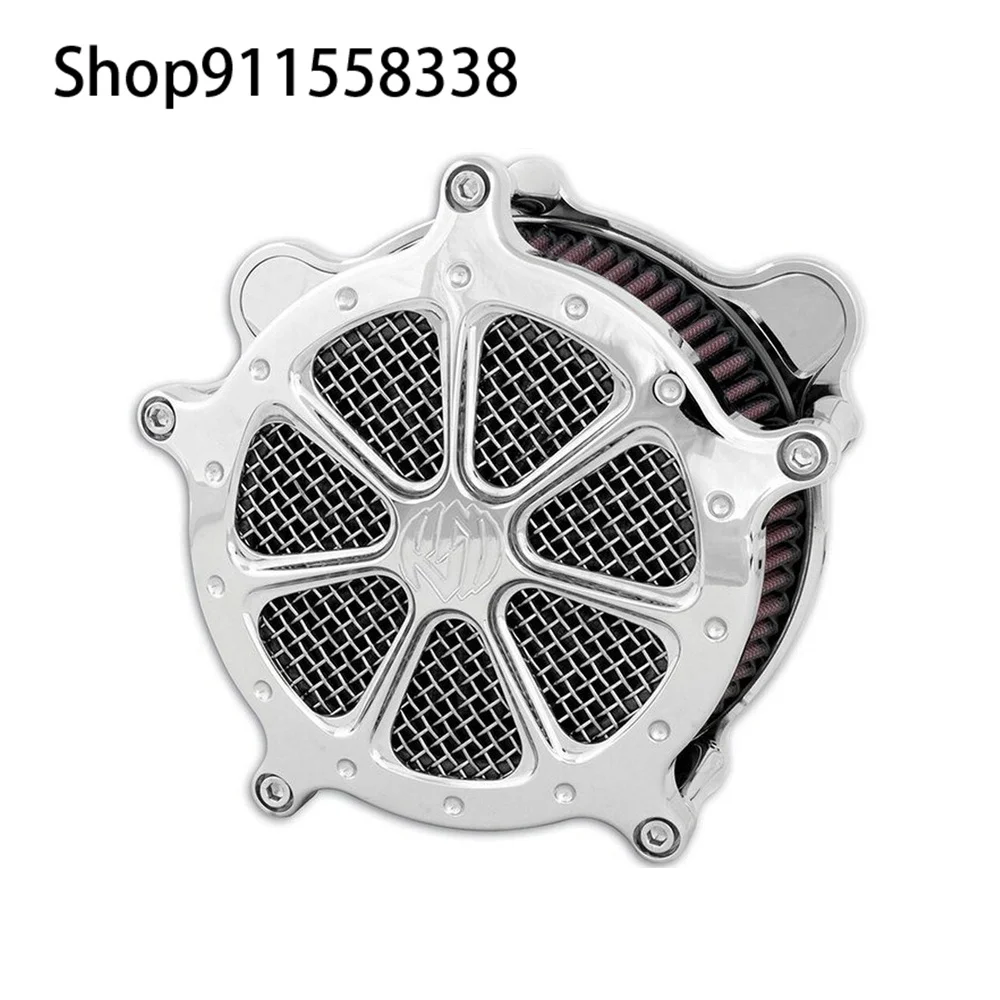 RSD Motorcycle Chrome Speed 7 Venturi Air Cleaner Filter For Harley XL Sportster  Touring Road Glide 08-16 Dyna Softail Fat Boy