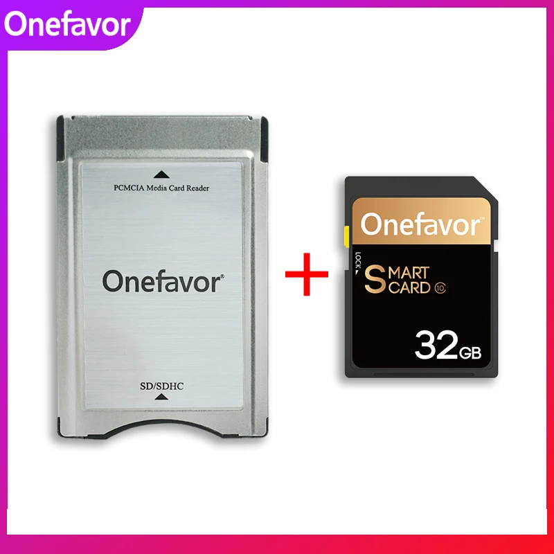 onefavor 32GB 16GB U3 SDHC Memory 90MB/s SD card with adapter PCMCIA card reader for Mercedes Benz MP3 memory Card