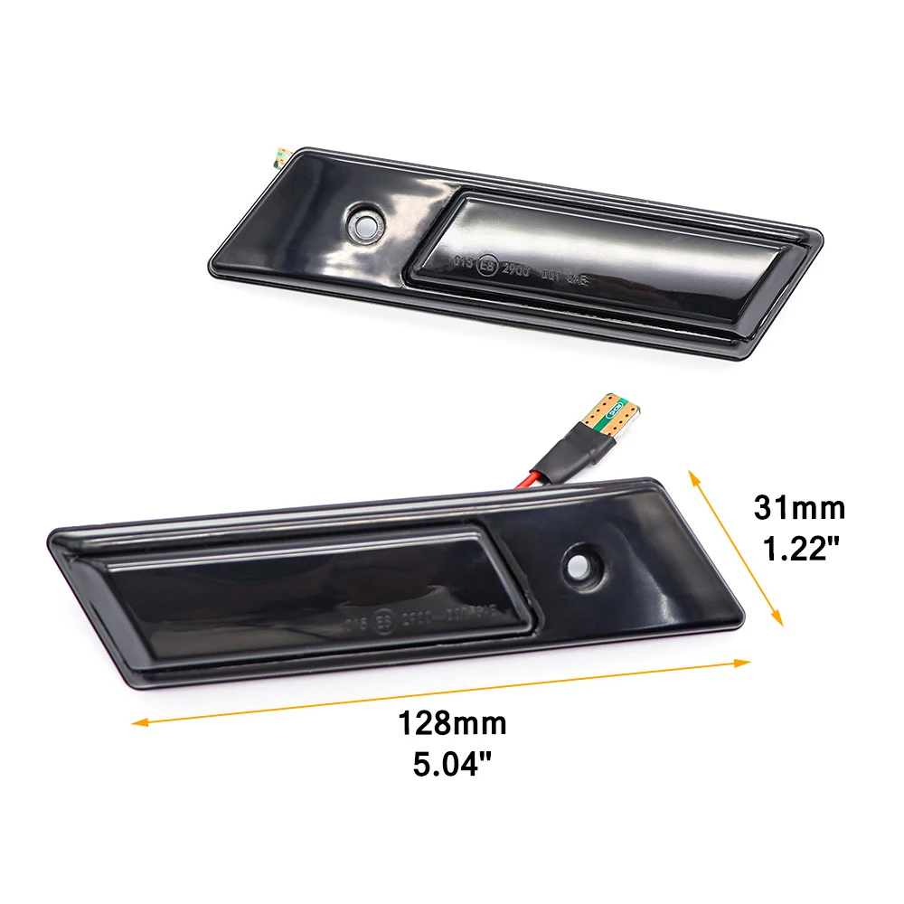 LED Flowing Water Blinker Side Marker Fender Light Dynamic Turn Signal Lamp For BMW E36 E34 E32 3/5/7 Series Direction Indicator